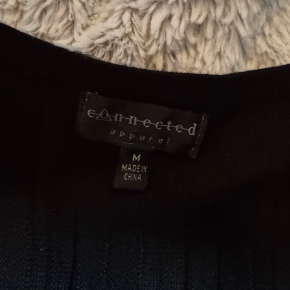 Connected Apparel Black Knit Dress - Picture 2 of 5